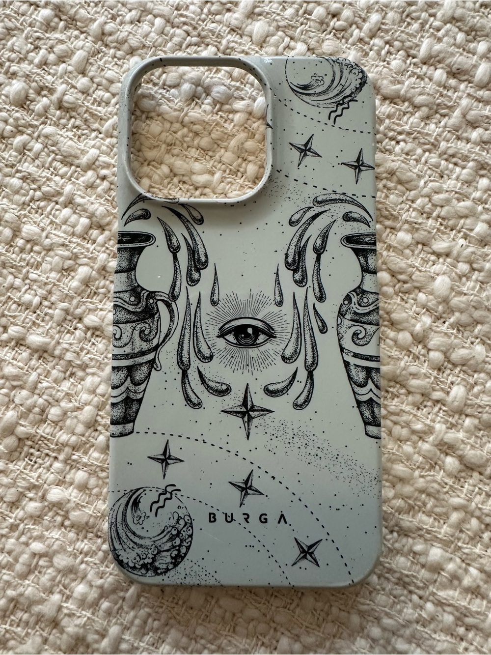 Burga IPhone 13 Pro Sage Green Artistic Eye Phone Case